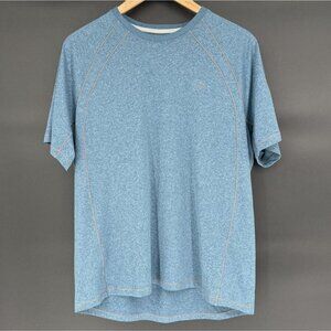 L.L. Bean Men's Quick-Dry Trail Tee Short Sleeve L Blue Camping Hiking Outdoor